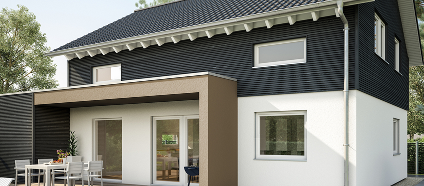 Einfamilienhaus mit modernem Vorbau