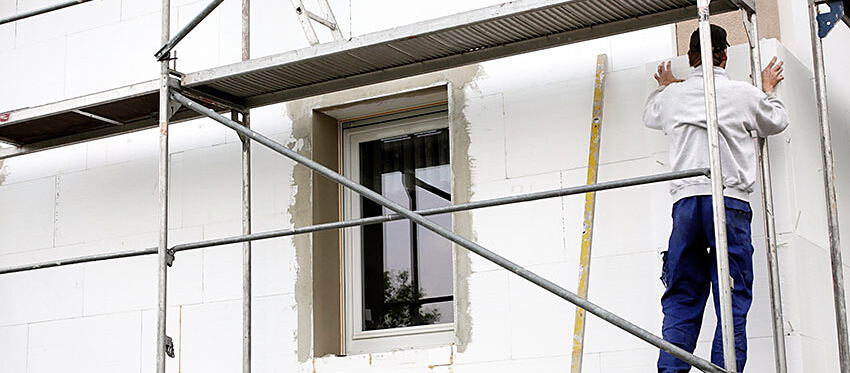 Energetische Sanierung der Fassade inklusive Dämmung