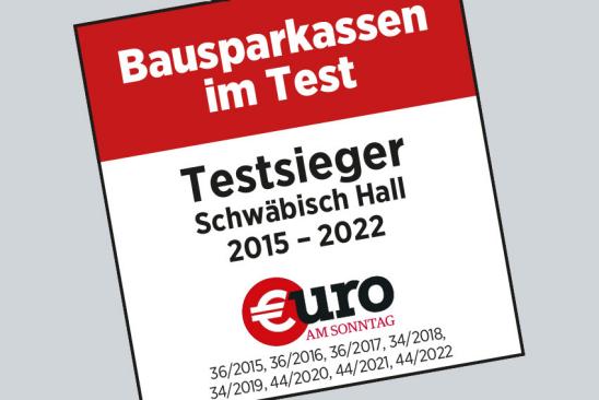 Testsieger-Siegel "Bausparkassen im Test"