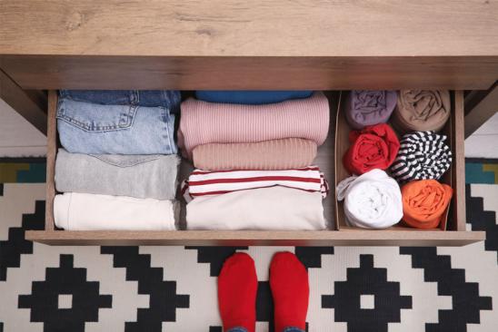 Gut sortierte Schublade