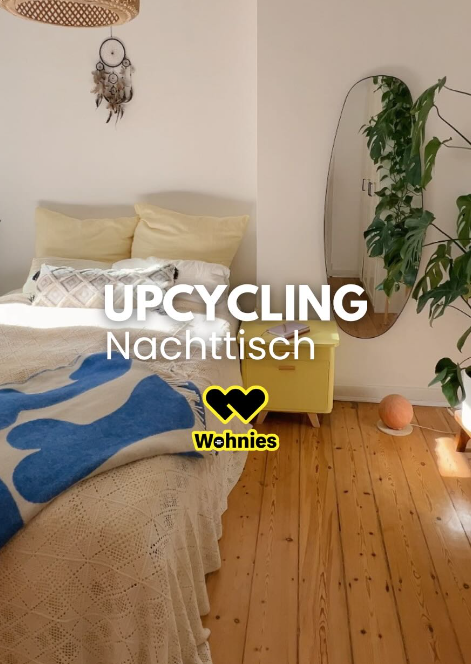 Post Upcycling Nachttisch Post Upcycling Nachttisch