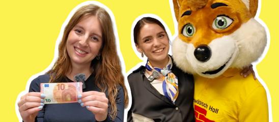 Junge Leute mit Fuchs