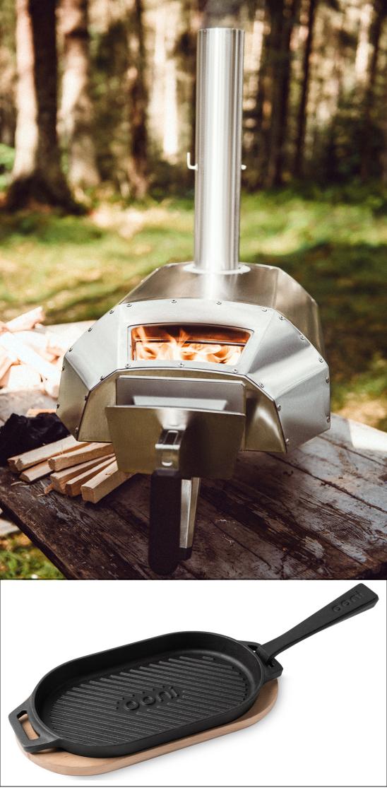 Ooni Outdoor-Pizzaofen mit Grillpfanne