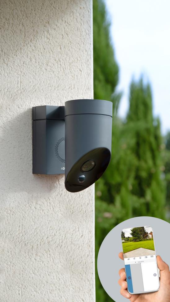 Aussenkamera mit Sirene und App-Steuerung von Somfy