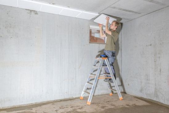 Wärmedämmung einer Kellerdecke