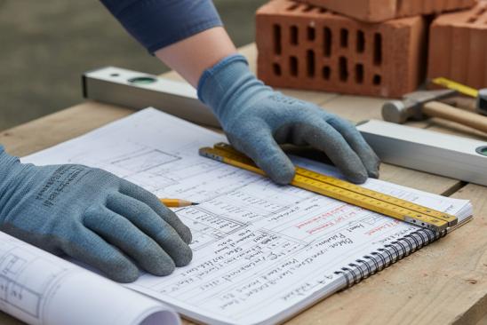 Bausatzhaus: Planung auf de Baustelle