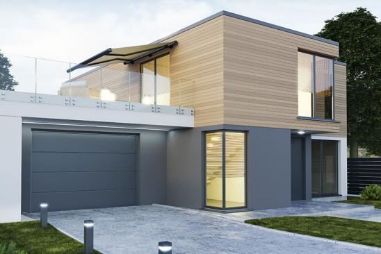 Modernes Haus mit Garage