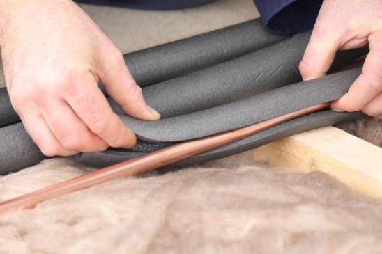 Hausinstallation Wärmedämmung