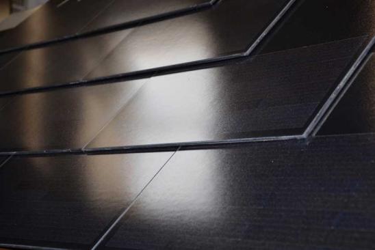Detailansicht eines Solardaches