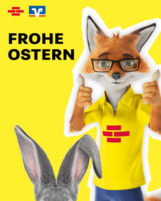 Frohe Ostern - Daumen hoch