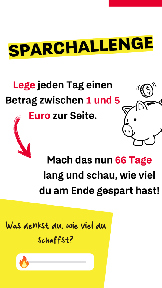 Sparchallenge: 66-Tage Challenge - 2 Sparchallenge: 66-Tage Challenge - 2