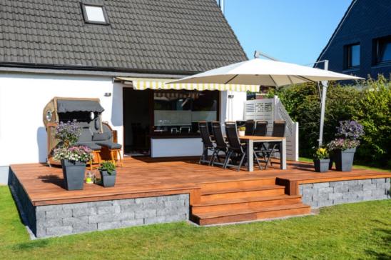 Terrasse umbauen Sonnenschutz