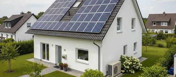Wärmepumpe mit Photovoltaik: Einfamilienhaus