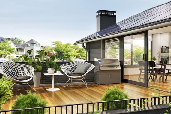 Dachterrasse über Flachgarage