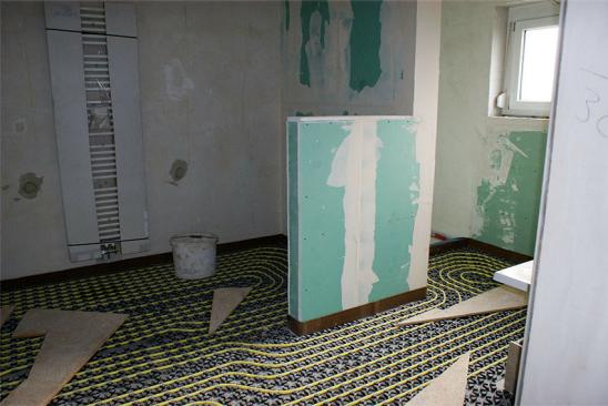 Gebäudetyp E: Innenausbau eines Badeszimmers