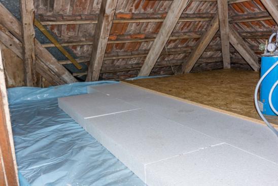 Dachboden3 dämmen: 3 verschiedene Lagen der Dämmung