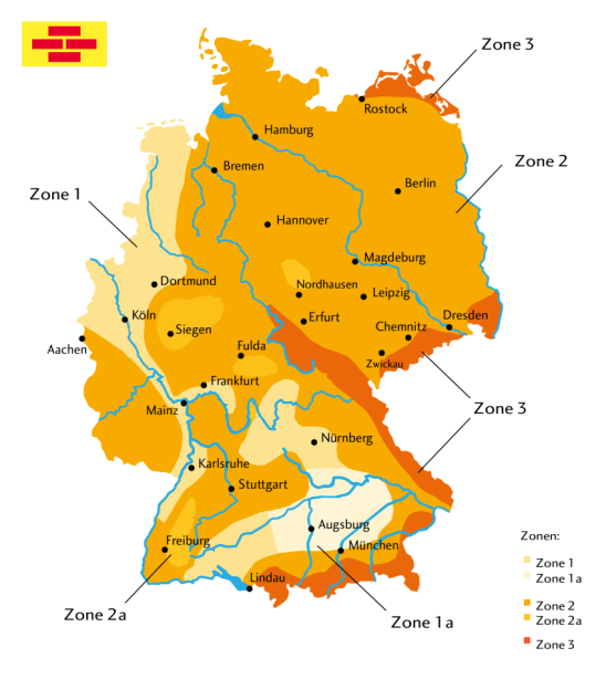 Schneelastzonen Deutschlandkarte