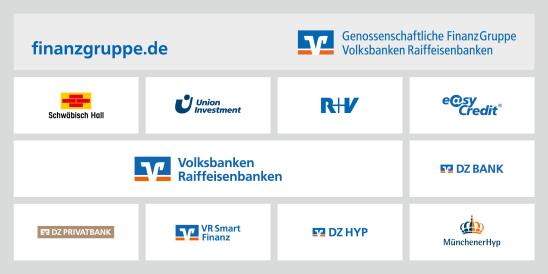 Logo der Genossenschaftlichen Finanzgruppe Volksbanken Raiffeisenbanken