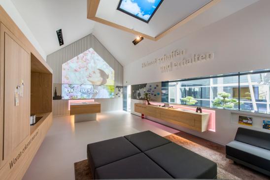 Im Markenhaus wird die Marke Schwäbisch Hall erlebbar gemacht