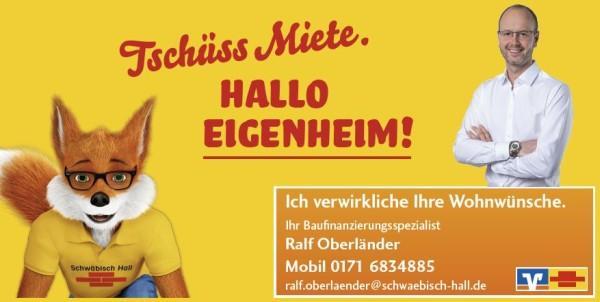 Ralf Oberländer - Bausparen und Baufinanzierung in Schwäbisch Hall