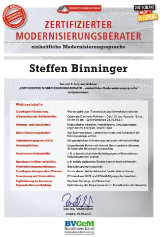 Steffen Binninger: Baufinanzierung & Bausparen in Elzach