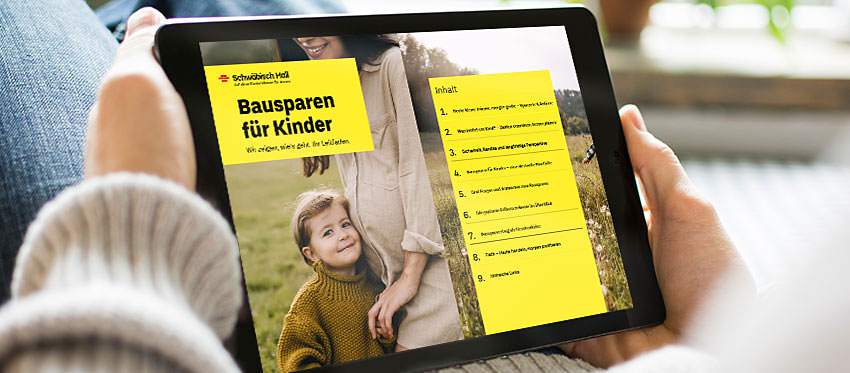 Infomation für Eltern im Leitfaden "Bausparen für Kinder"