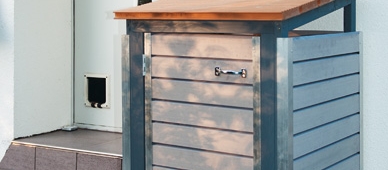 Mülltonnenbox aus Holz