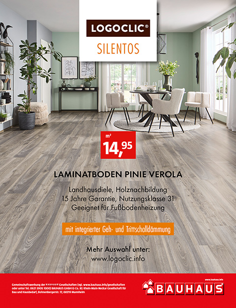 LOGOCLIC - SILENTOS Edition Lamninatboden Pinie Verola