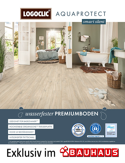 LOGOCLIC VINTO - spitzwassergeschützter Laminatboden